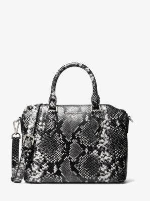 michael kors python embossed purse|Michael Kors sienna medium.